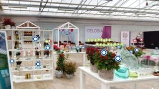 Les partenaires Royal Van Zanten et Morel cyclamen ont enregistré une « expérience virtuelle » grâce à des « serres 3D » numérisées et un showroom. ©Royal Van Zanten